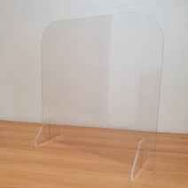 일자형 가림막 M 500 × 500 mm, 투명