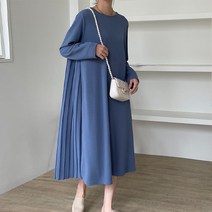 트레일 뒷주름 원피스 임부복