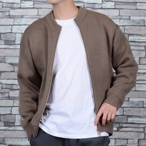 타운클로 남성용 R넥 오버핏 니트 집업