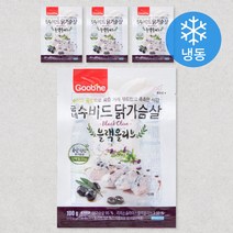 굽네 블랙올리브 수비드 닭가슴살 (냉동), 100g, 4팩