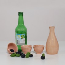 달소금 도자기 골뱅이 피치 도쿠리세트, 1세트, 도쿠리 + 술잔 3p