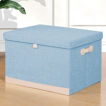 올하이 대형 접이식 보관 박스, 08 블루 배색 60L, 1개