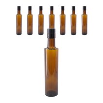 갈색 모던 원형 전용캡 오일병, 8개, 300ml
