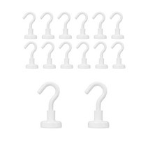 브리스크스타일 초강력 다용도 주방 현관 자석 후크 고리, 화이트, 14개