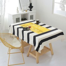 마켓에이 아메리칸 일러스트 키친테이블 식탁보, TYPE B07, 140 x 180 cm