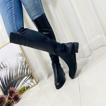 라인업슈 니하이 플랫 롱부츠 인조가죽 TC M777