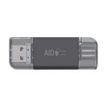 AID 아이폰 3 in 1 멀티 OTG USB C타입 라이트닝 플래시 드라이브 M20-064G, 64GB