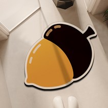 위더홈 아기자기 채소 과일 매트 도토리, 혼합색상