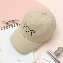 비단길 아동용 비스킷 베어 길이조절 모자