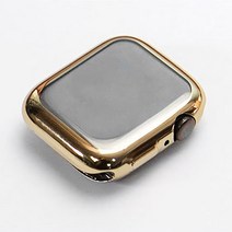 알피나케이스 애플워치 TPU 풀커버 젤리 소프트 케이스 40mm, 골드