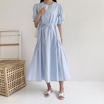 헤이쥬 러블리 셔링 수련 원피스