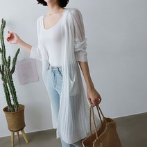 레몬소울 여성용 로이 썸머 오픈 롱 가디건