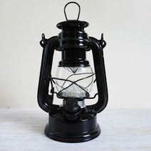 LED 호롱 램프 빈티지 캠핑랜턴 스탠다드, 블랙, 1개