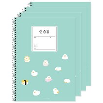 포포팬시 2000 뚱오리 연습장, 민트, 4개