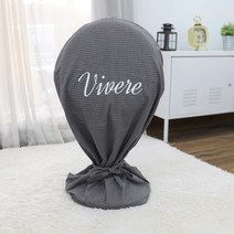 우리앤데코 그레이체크 선풍기 커버 2p, 그레이