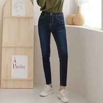 유니제이 여성용 산디브 스판 데님 일자 스키니