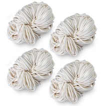 미소털실 먼지개선 뉴트럴 소프트TC 마크라메실 60합 3mm x 4p, 73m