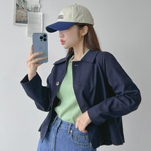 로미스토리 빅사이즈 캐주얼 린넨 점퍼
