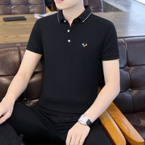 남성용 알럽홈 캐주얼 카라 반팔티