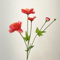 베누디 버터플라이 꽃 가지 조화, 레드