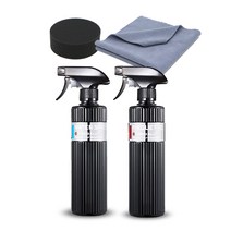 파이어볼 찌든때 제거 워터스팟 500ml + 광택제필루엣 500ml + 다용도어플 + 다용도타월 랜덤발송 세트, 1세트