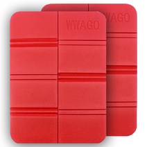 르블랑 초경량 휴대용 접이식 등산 방석 CP015 2p, 레드