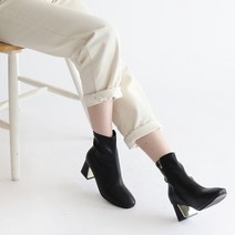 보가 여성용 제일드 스판 앵클부츠 5cm C8452