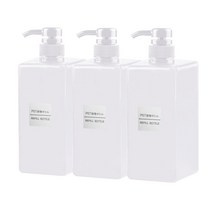모나코올리브 호텔식 모던 샴푸 린스 세제 리필 용기 화이트 650ml, 3개