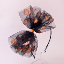 메르시밴드 여아용 할로윈 빅리본 머리띠