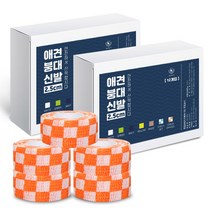 딩동펫 자가접착 강아지 붕대신발 24p, 체크오렌지
