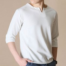 블루포스 남성용 루실안 트임 7부 티셔츠