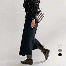바블링브룩 여성용 H라인 니트 밴딩 롱 스커트