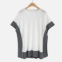 패션풀 여성용 말크 가오리 배색 니트 26838