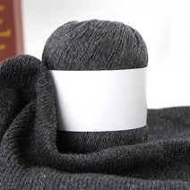 위튼 DIY 털실 목도리만들기 부드러운목도리 뜨개질, 1개, 차콜
