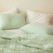 마틸라 퓨어 60수 피그먼트 누빔이불 SS, 더스티민트
