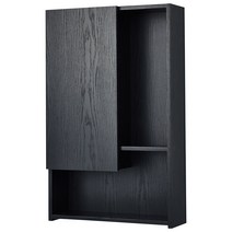 두진바스 욕실 수납장 DB-P568, 1개, 블랙