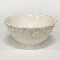 엘리오스 마이플라워 A형 샐러드볼 17 x 9 cm 3498, 크림, 1개