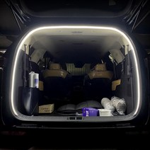 비상 자동차 LED 엠비언트 무드등 4p + 광섬유 6m 세트, 혼합색상, 1세트