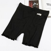 심플한 골지 웨이브 임산부 반바지 레깅스