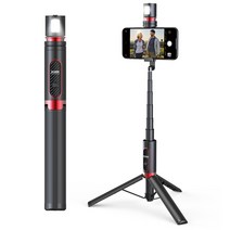 셀루미 LED 하이라이팅 무선 블루투스 셀카봉 삼각대 풀세트, SEL-LT950z(블랙 + 레드)