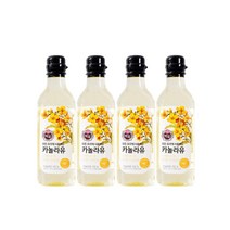CJ제일제당 백설 카놀라유 500ml 4개