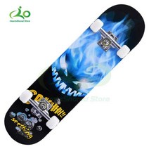 롱보드 스케이트보드 크루져보드 31 인치 스케이트 보드 Complete Longboard Double Foot 소년 소녀 용 표준 청소년 초보자, 작은 악마
