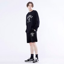 GRIZZLY 클럽 오버핏 긴팔티 쇼츠 트레이닝 세트 GTS-95503