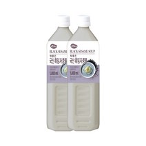 맑은물에 참좋은 국산 흑임자 콩물, 1L × 2개