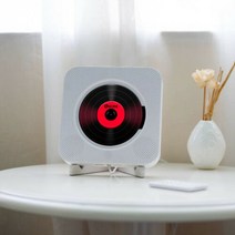 레트로 감성 블루투스 FM호환 벽장착형 CDP CD플레이어 63, 하얀색