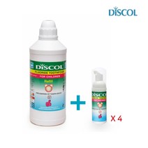 [베이비리앙] 디스콜C 어린이용 거품치약 1000ml 리필팩+전용용기 4개