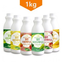 라임비 쉘몬 과일 농축액 베이스 액상 1kg 모음전/시럽/원액/에이드 까페, 자두 1kg