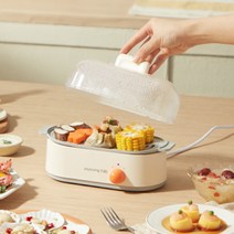 호빵기계 이국주 찜기 순대 만두 미니 가정용 옥수수 찐빵 전기 스팀 편의점 조영 다기능 소 편리한 아침 식사 기계 투명 방수 포트 gz113, 두유 브라운, 1개의 이야기