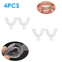 2-10pcs EVA 마우스 가드 치아 보호기 Bruxism 그라인딩 나이트 입 트레이 비 코골이 미백, 4pcs