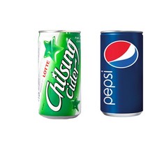 칠성사이다190mlx30캔 +펩시콜라190mlx30캔 총60캔, 1세트